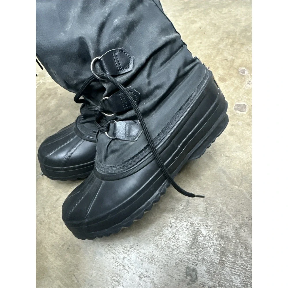 SOREL Snow Lion Kaufman Snow Boots Insulated Black Men's 6